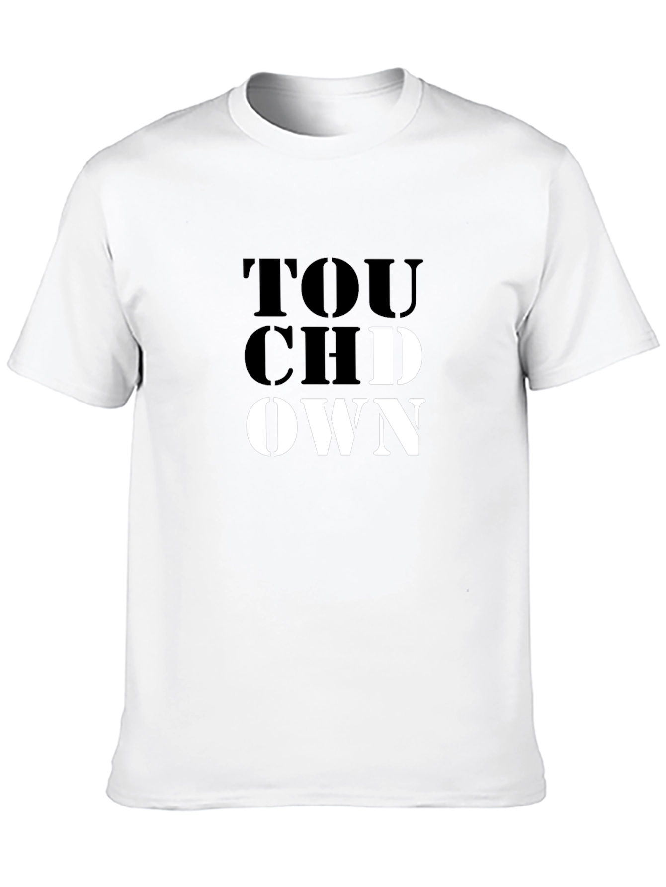 Black Touchdown Graphic Tee - Black Short Sleeve T-Shirt view 10