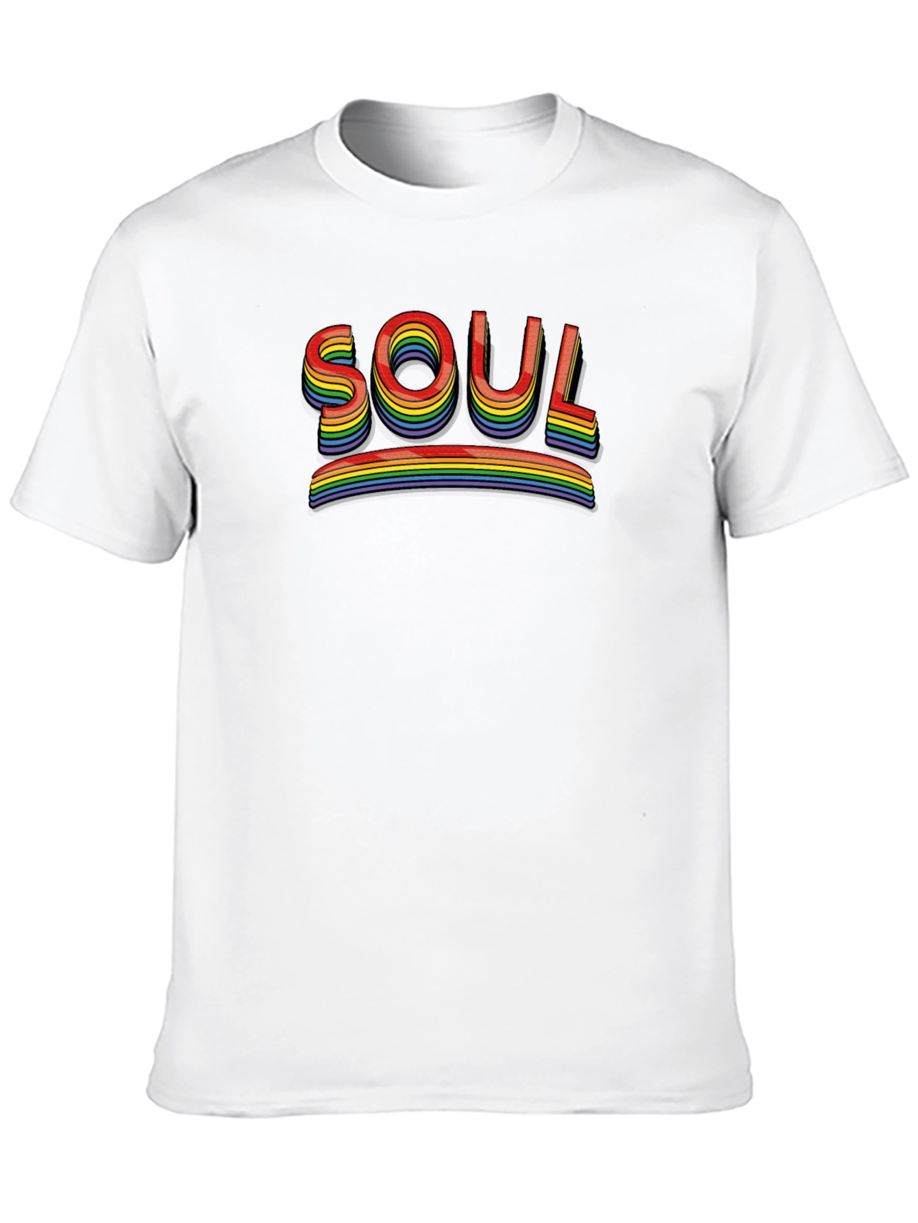 Black Rainbow Soul Graphic Tee - Unisex view 10