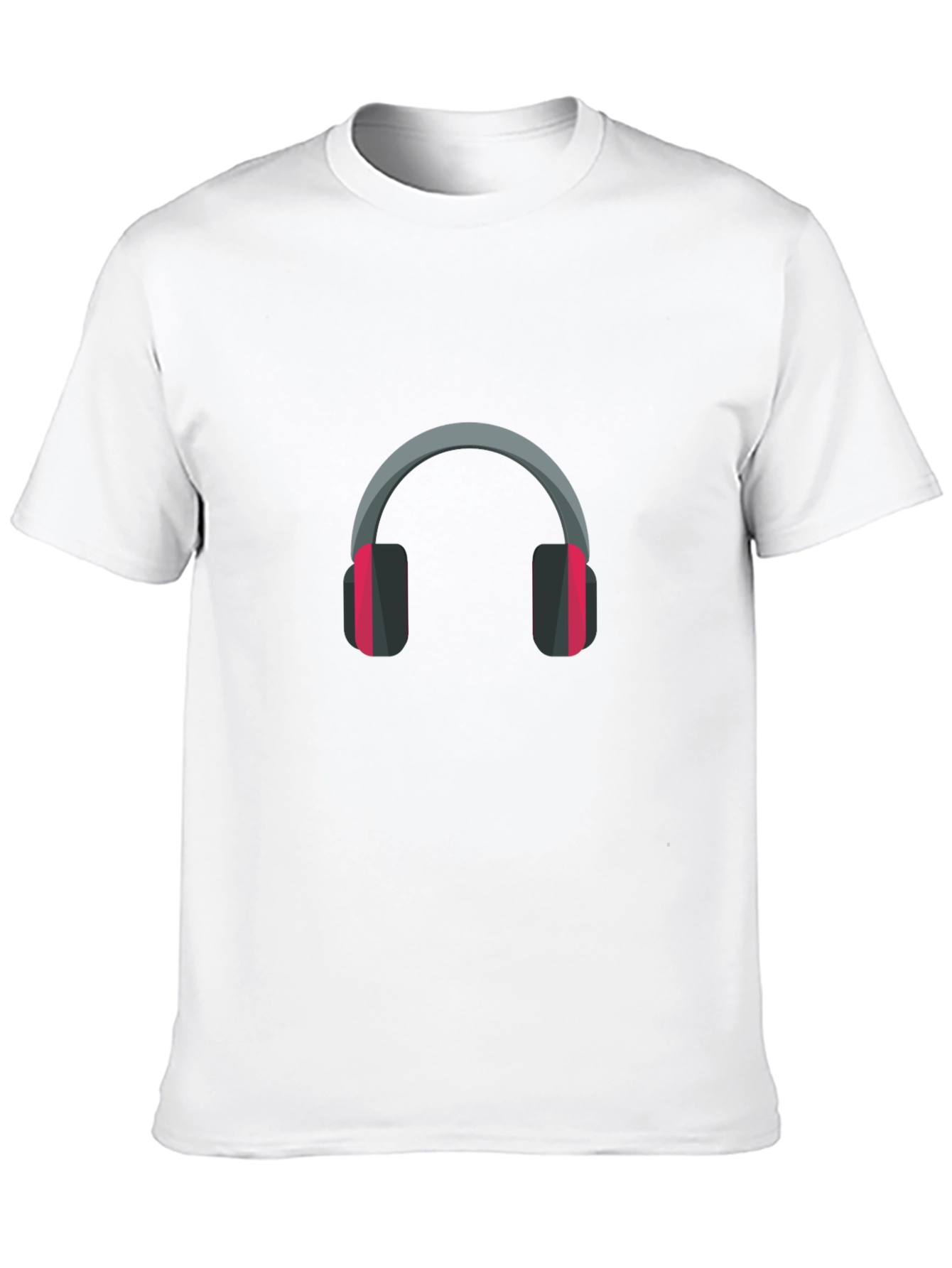 Black Headphone Graphic Tee - Black Casual Comfort view 10
