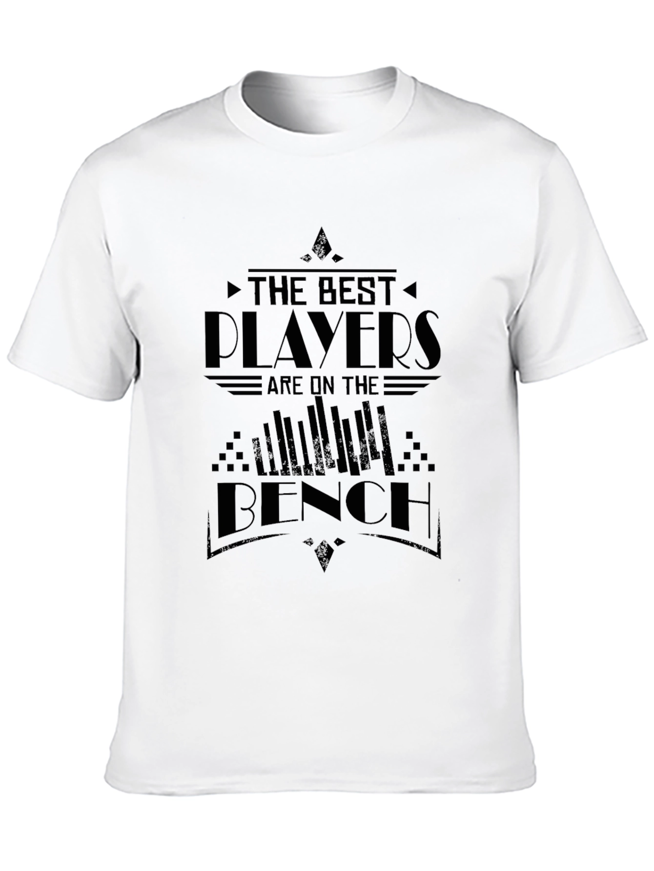 Black The Best Players Are on The Bench Black T-Shirt view 10