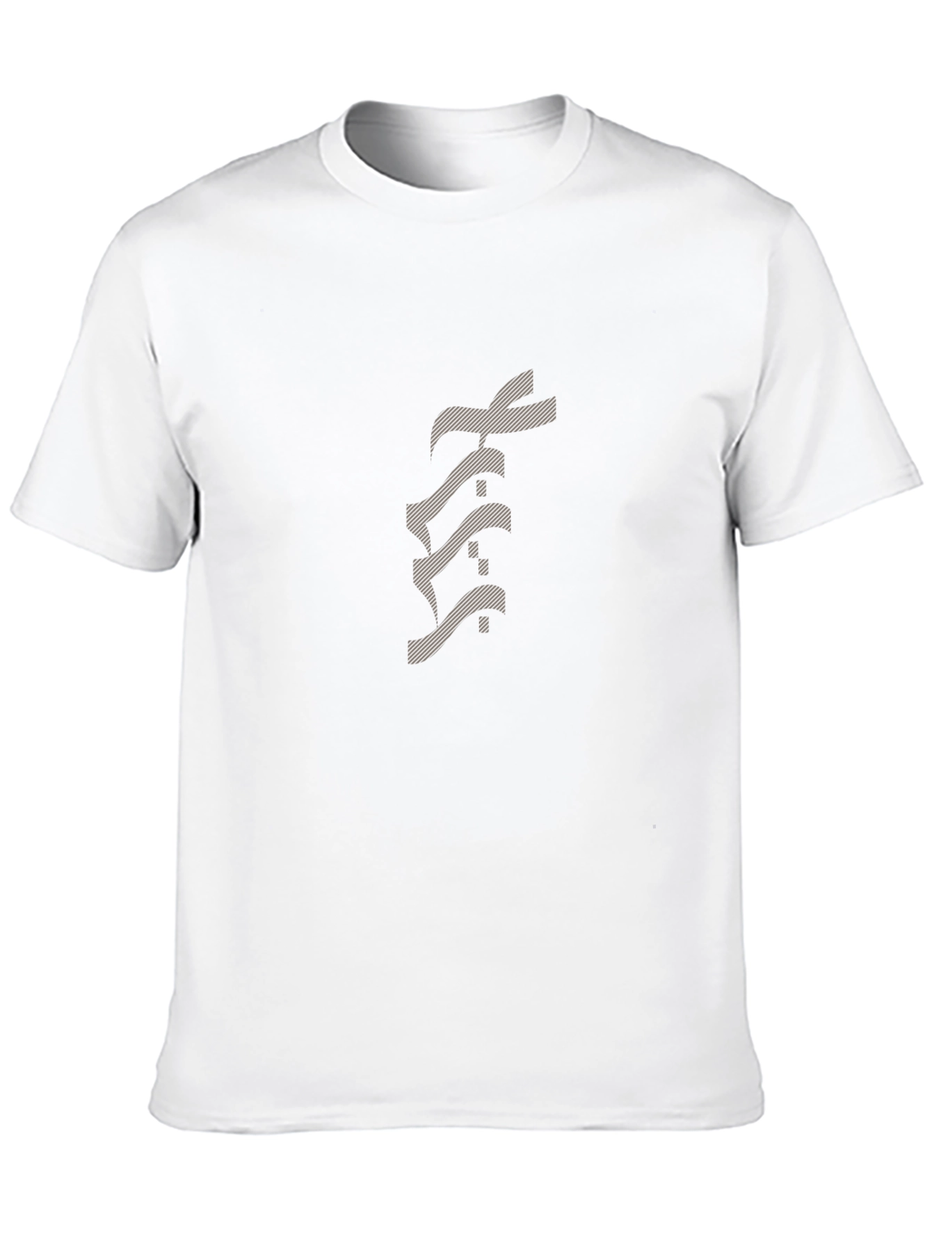 Black Men's Classic Black Crew Neck T-Shirt view 10