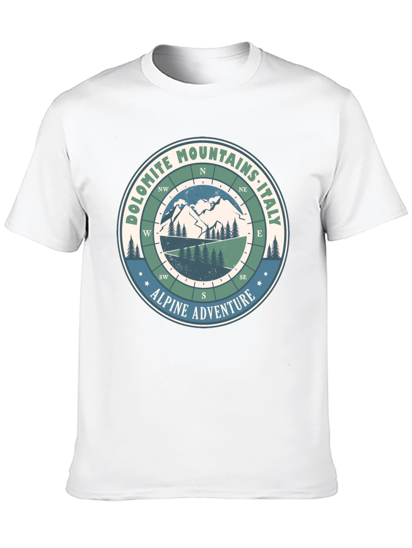 Black Dolomite Mountains Italy Adventure T-Shirt view 10