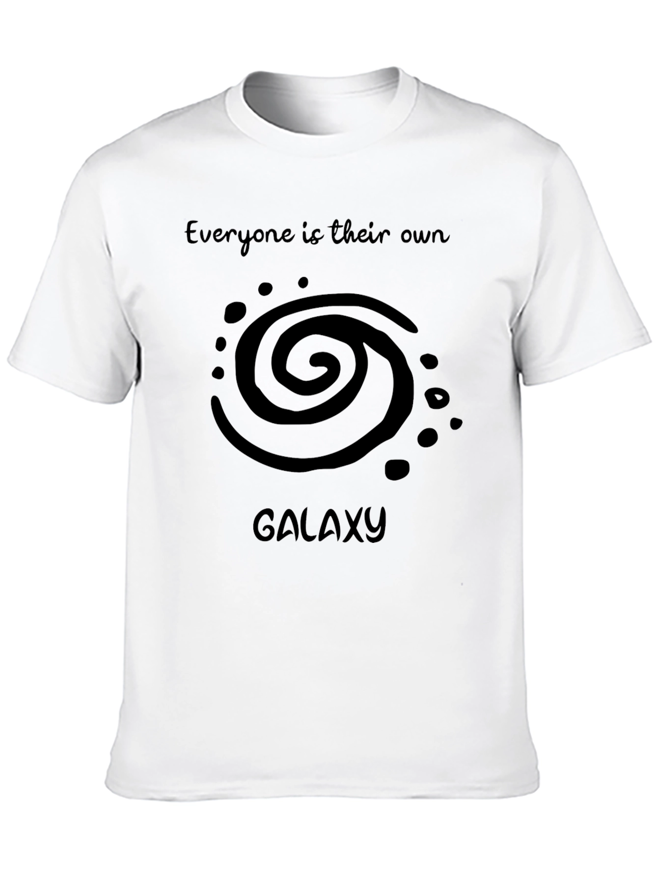 Black Everyone is Their Own Galaxy Black T-Shirt view 10