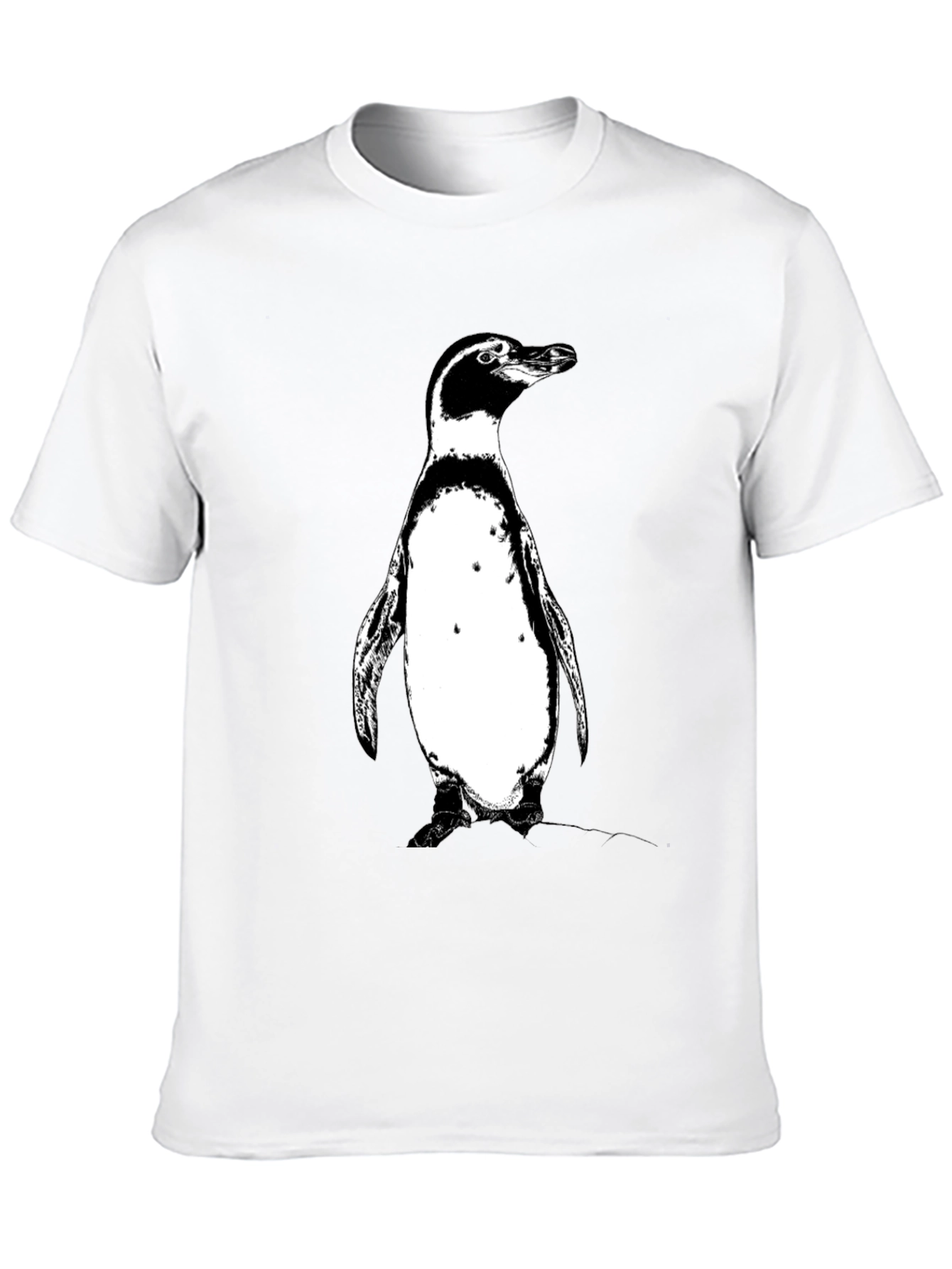 Black Penguin Graphic Tee - Black Cotton T-Shirt view 10
