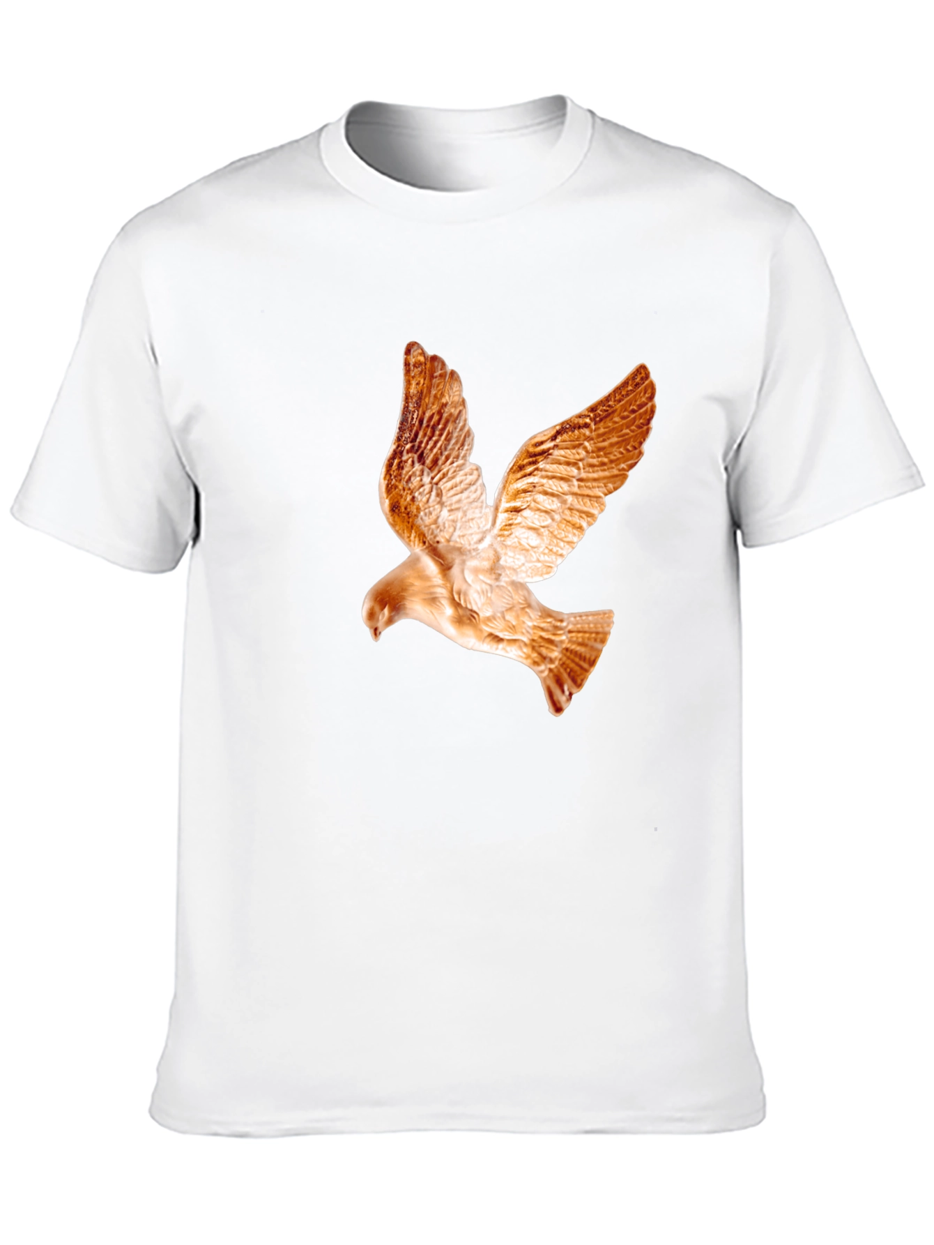 Black Men's Black T-Shirt with Dove Graphic view 10