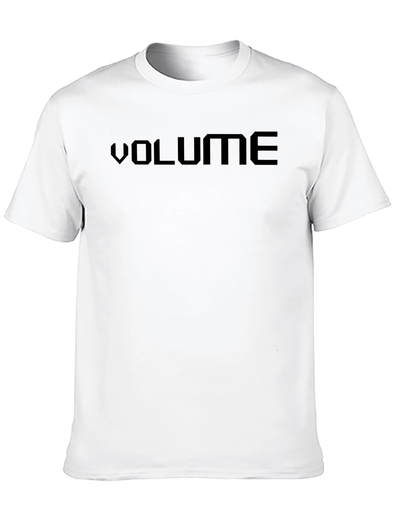 Black Volume Graphic Tee - Black Cotton Casual T-Shirt view 10