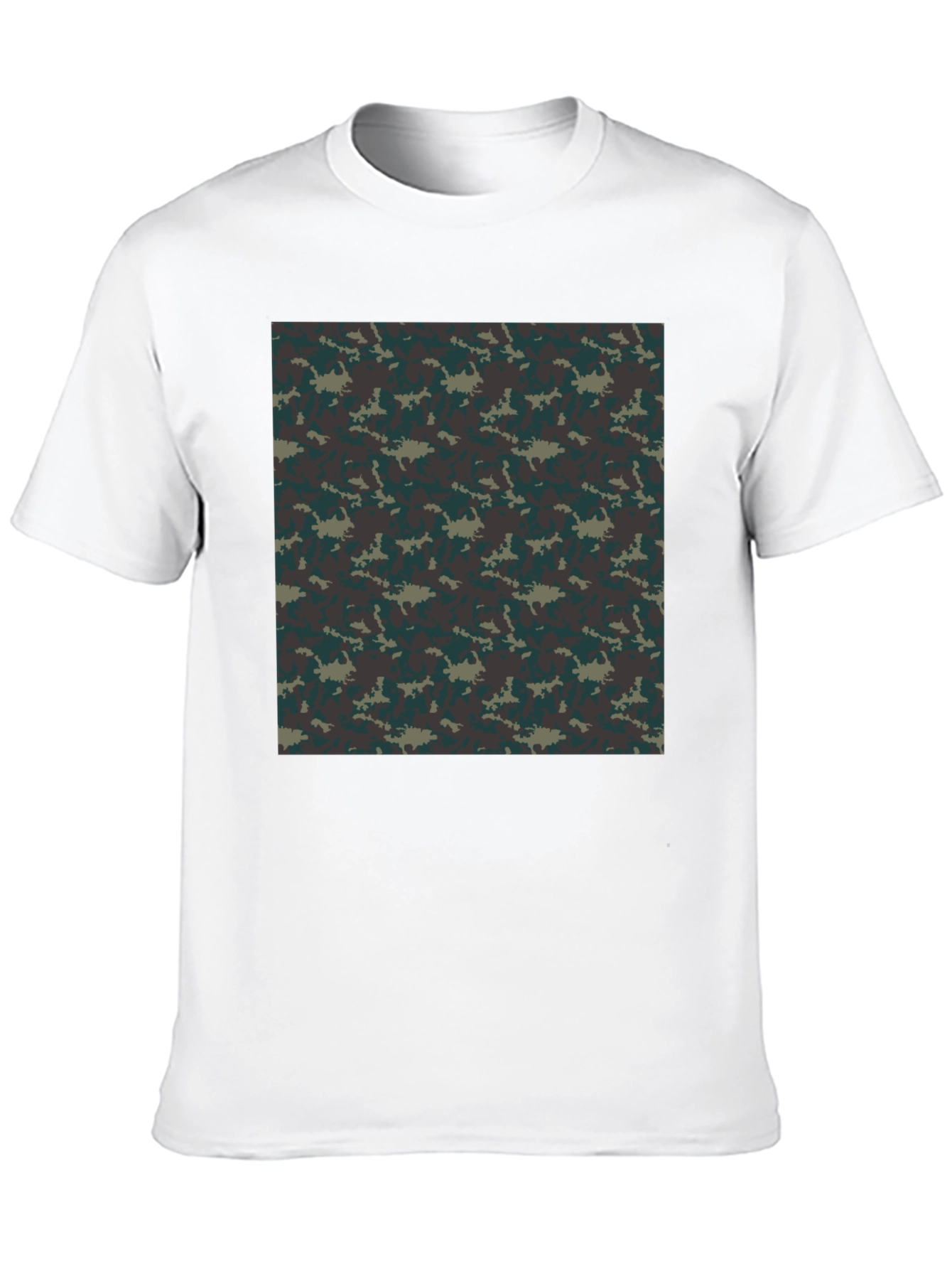 Black Camo Print Black T-Shirt - Urban Style view 10