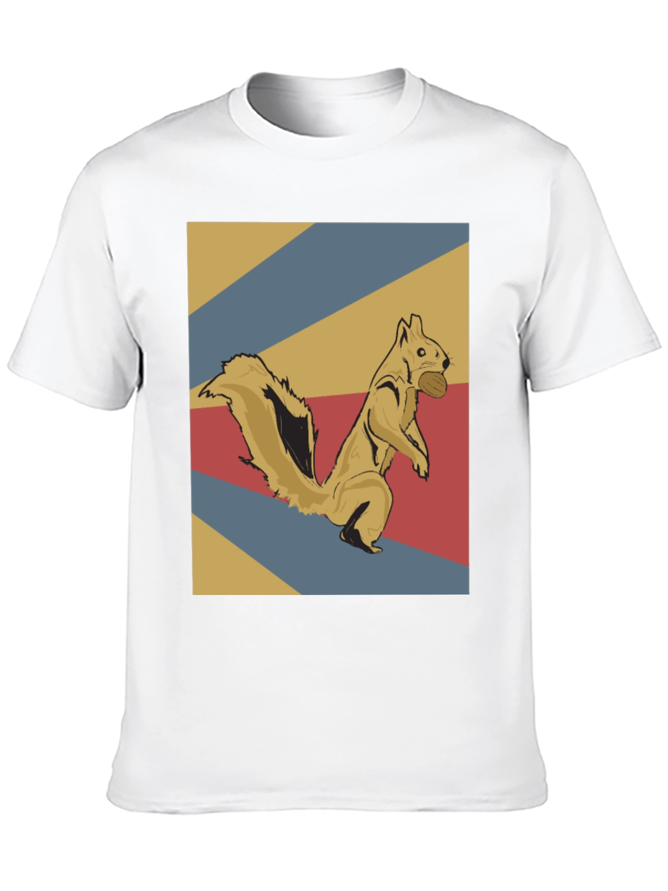 Black Retro Squirrel T-Shirt view 10