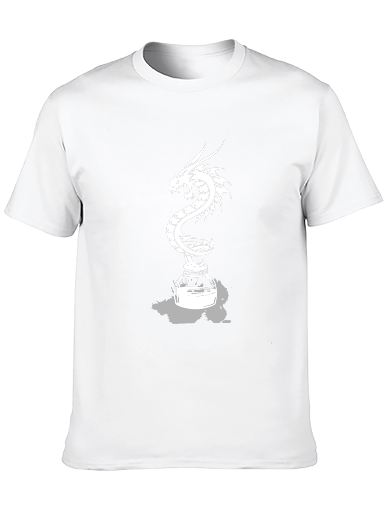 Black Dragon Inkwell Graphic Tee - Black Cotton Blend view 10