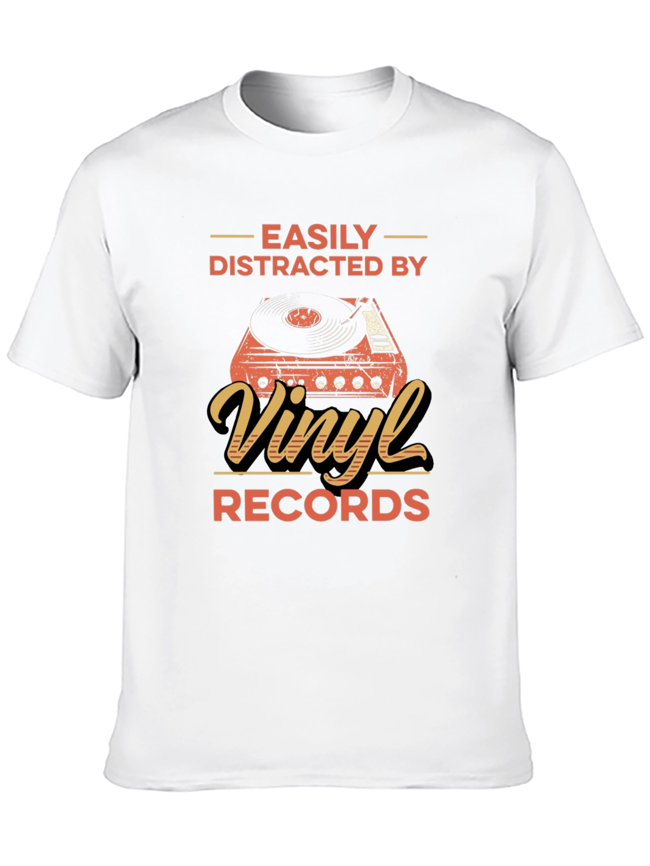 Black Vinyl Record Enthusiast T-Shirt view 10