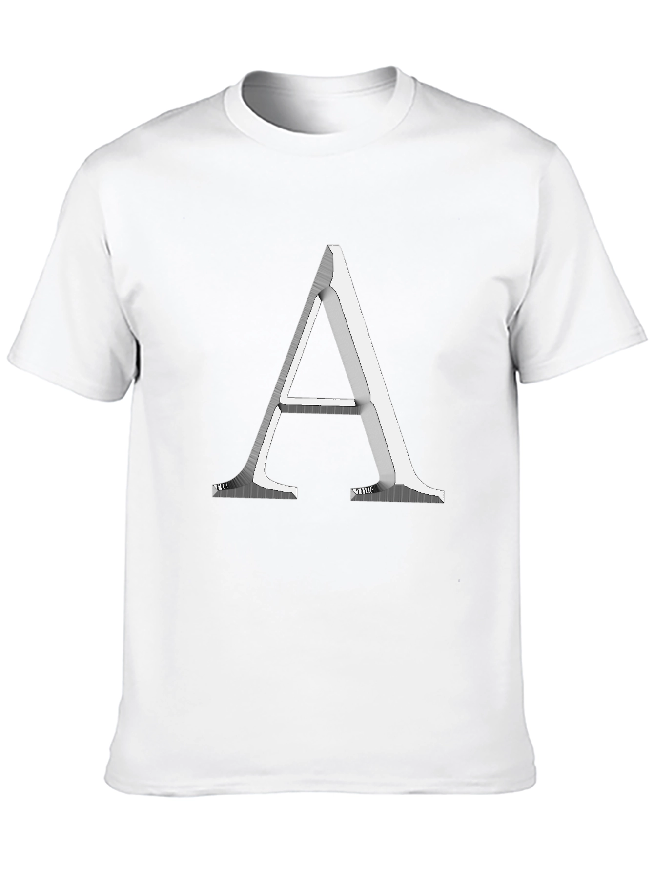 Black Letter A Graphic Tee - Modern Minimalist Design view 10