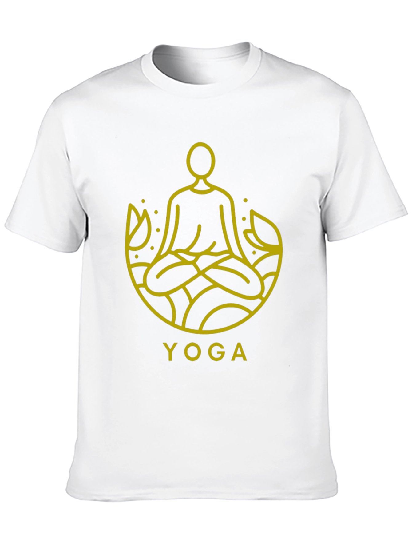 Black Yoga Meditation T-Shirt - Men's Graphic Tee view 10