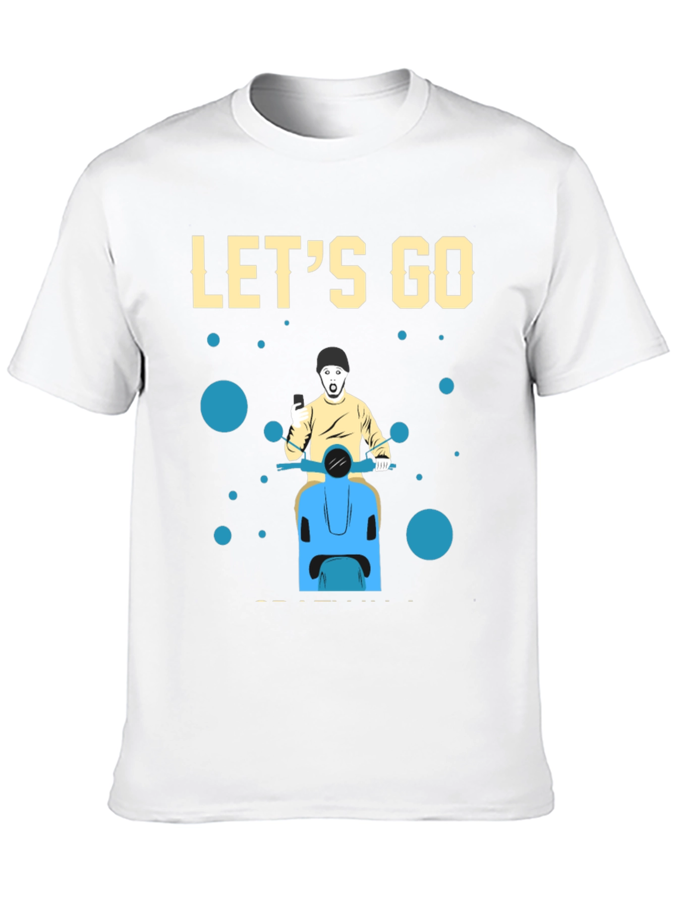 Black Let's Go Black Graphic T-Shirt view 10
