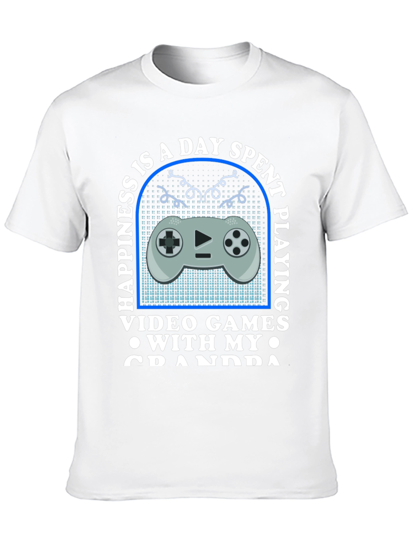 Black Gaming Grandpa T-Shirt - Happiness is a Day Spent Playing view 10