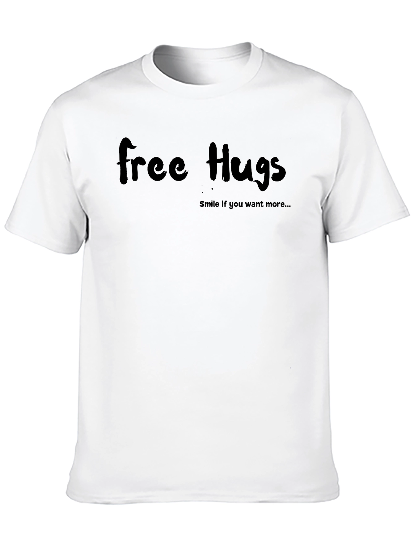 Black Free Hugs Graphic Tee - Black T-Shirt view 10
