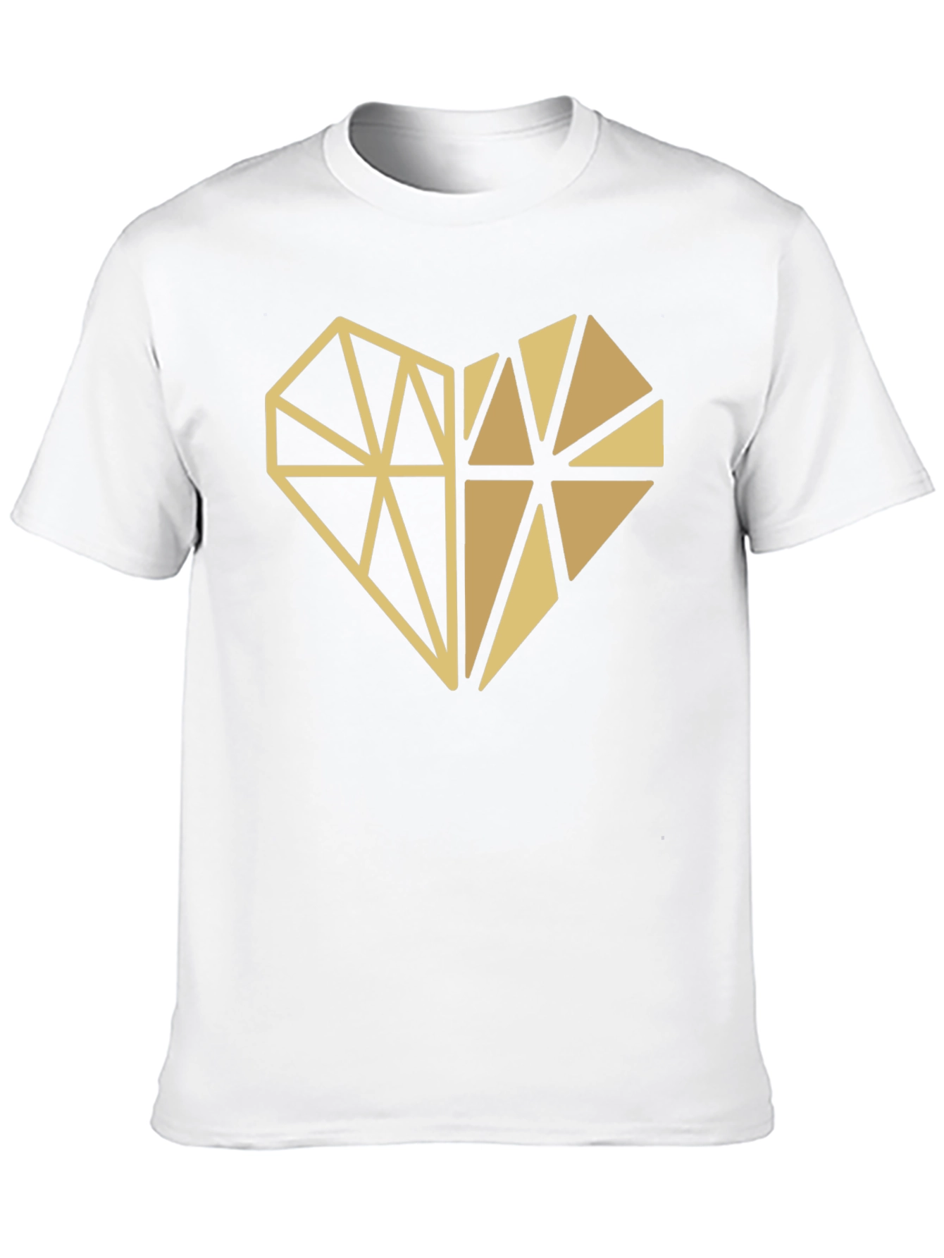 Black Geometric Heart Graphic Tee - Modern Style view 10