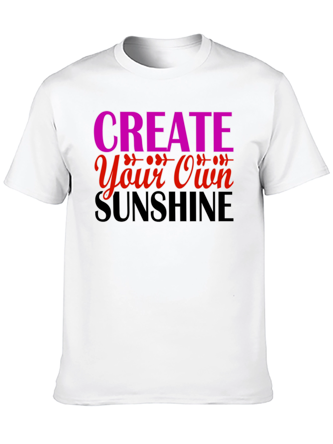 Black Create Your Own Sunshine Graphic Tee view 10
