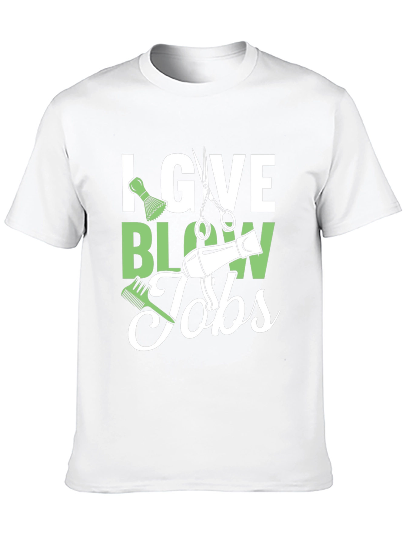 Black Stylist Humor T-Shirt: I Give Blow Jobs view 10