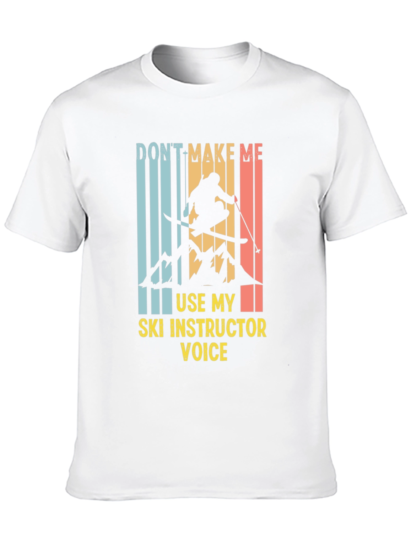 Black Ski Instructor Voice T-Shirt view 10
