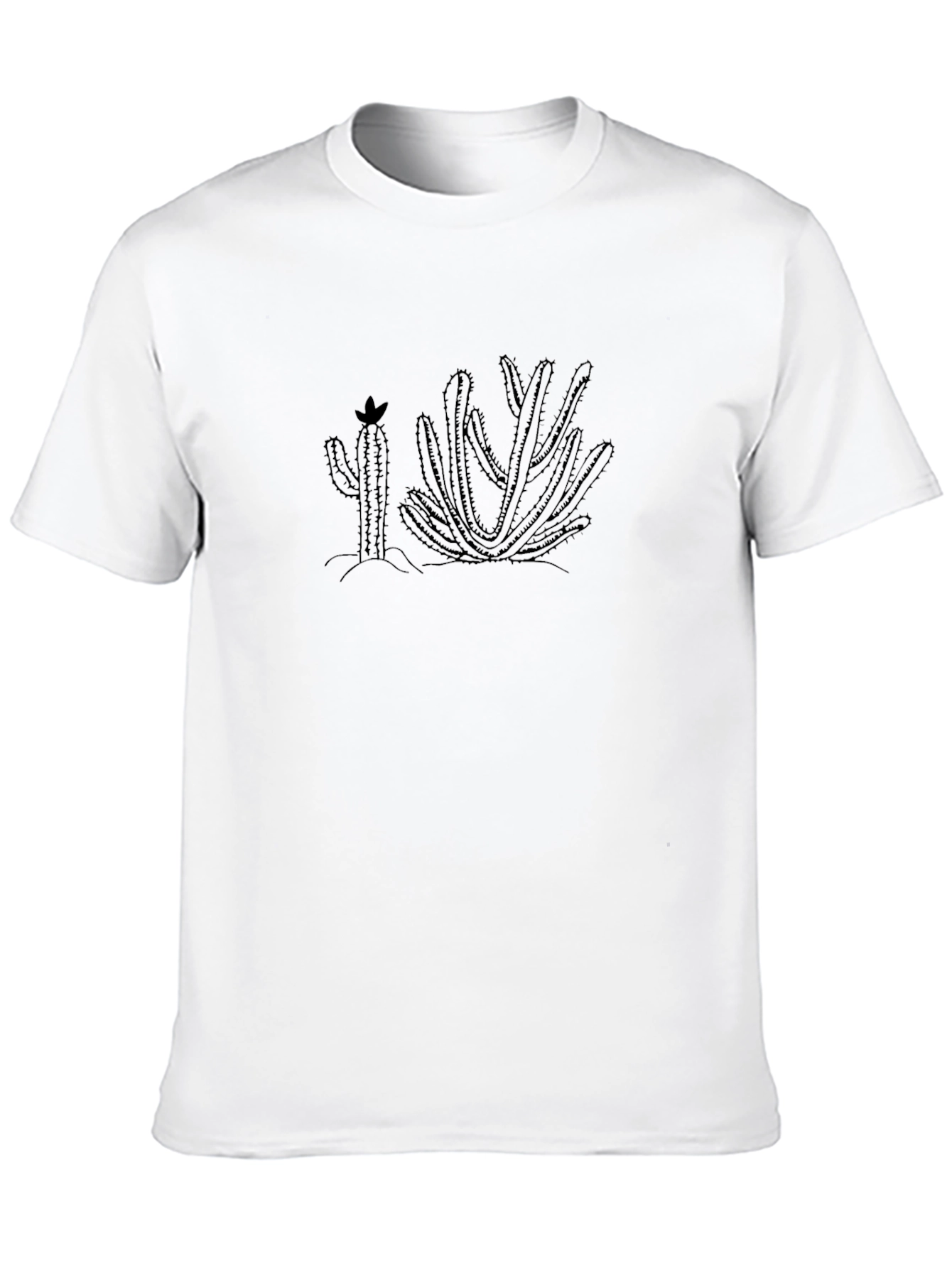 Black Cactus Graphic T-Shirt - Black view 10