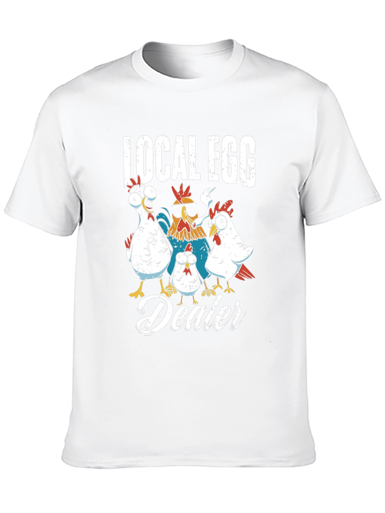 Black Local Egg Dealer Chicken Graphic T-Shirt view 10