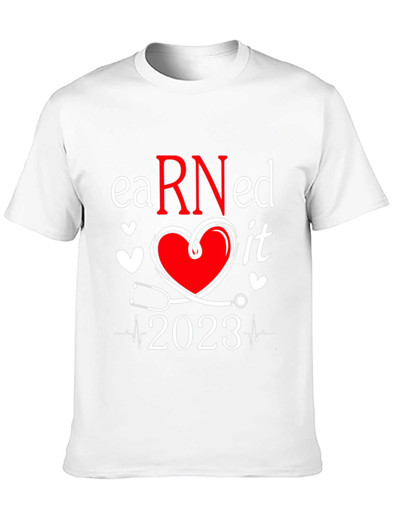 Black Earned It RN 2023 Nurse T-Shirt view 10