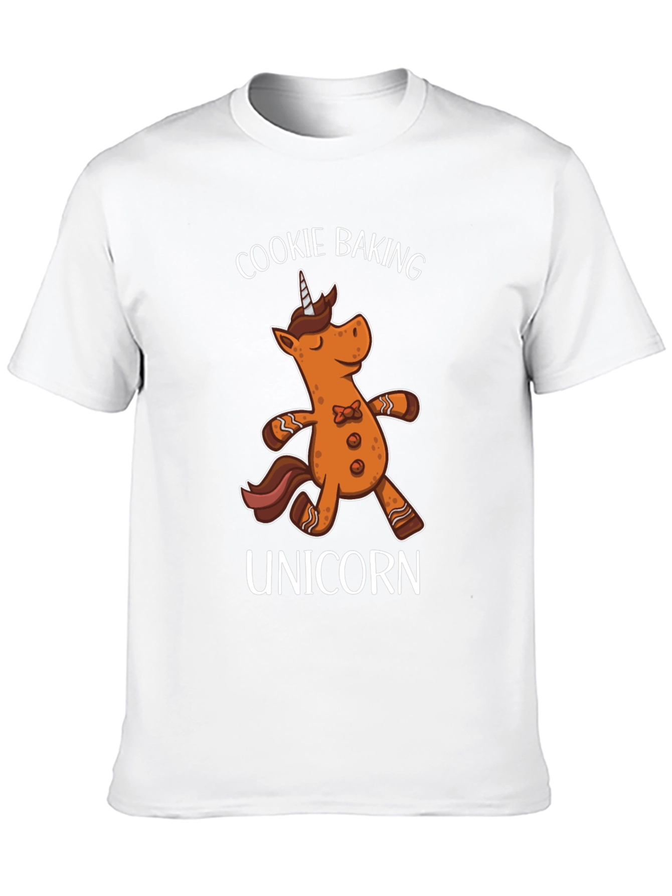 Black Cookie Baking Unicorn T-Shirt view 10