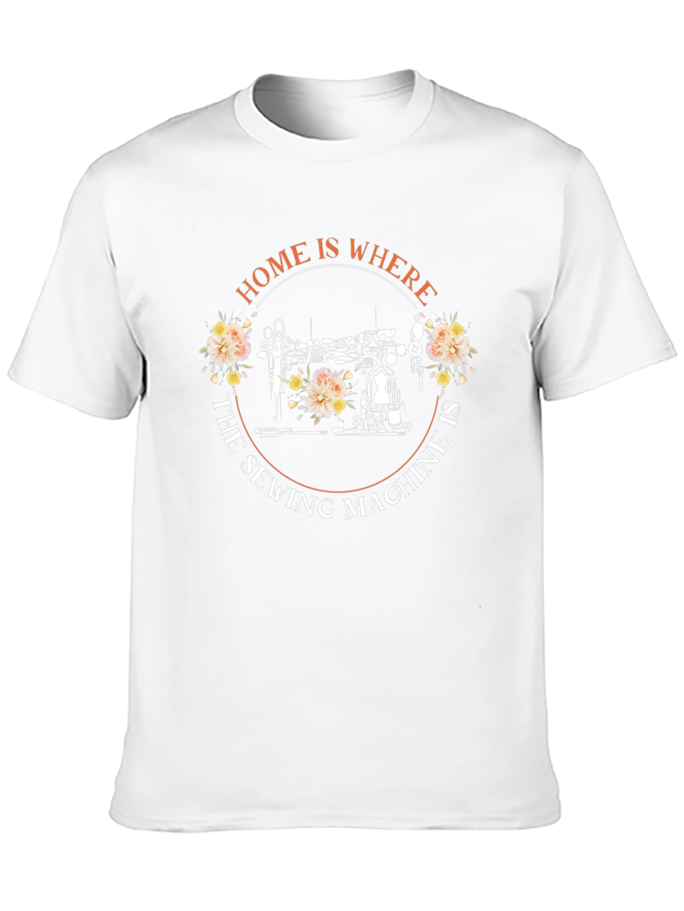 Black Sewing Lover T-Shirt - Home is Where the Sewing Machine Is view 10