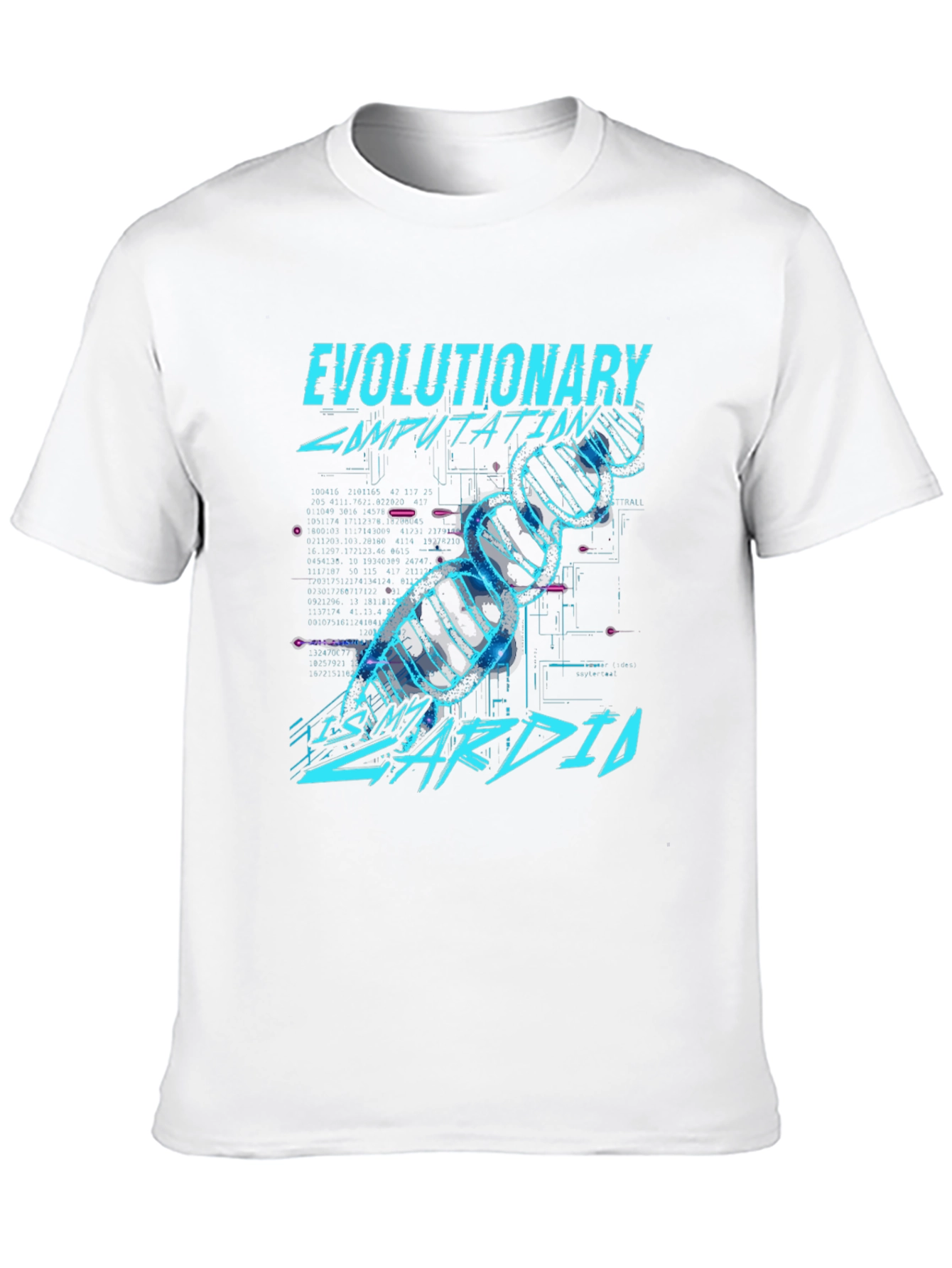 Black Evoluationary Computation T-shirt view 10