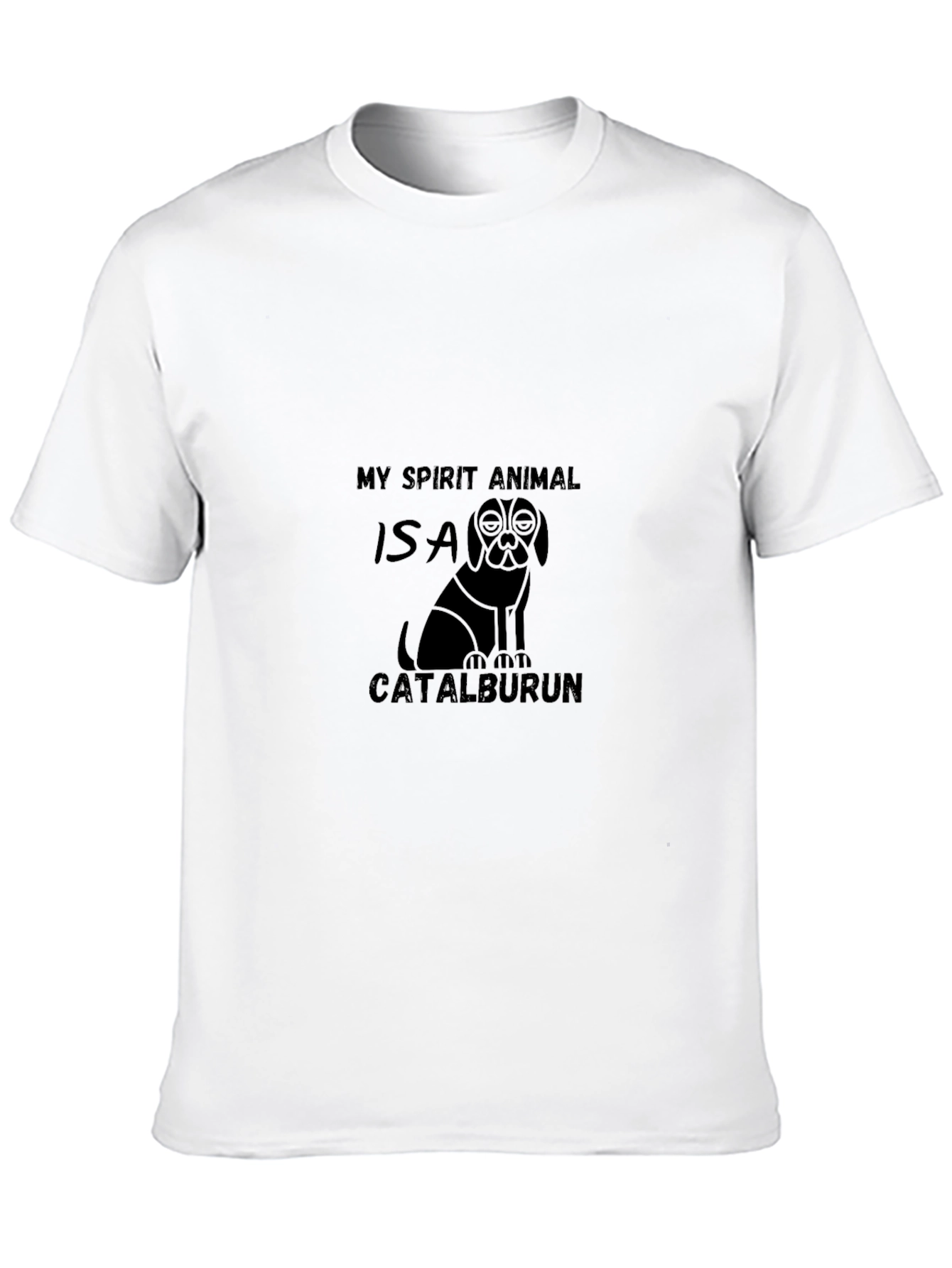 Black Catalburun Spirit Animal Black Graphic T-Shirt view 10