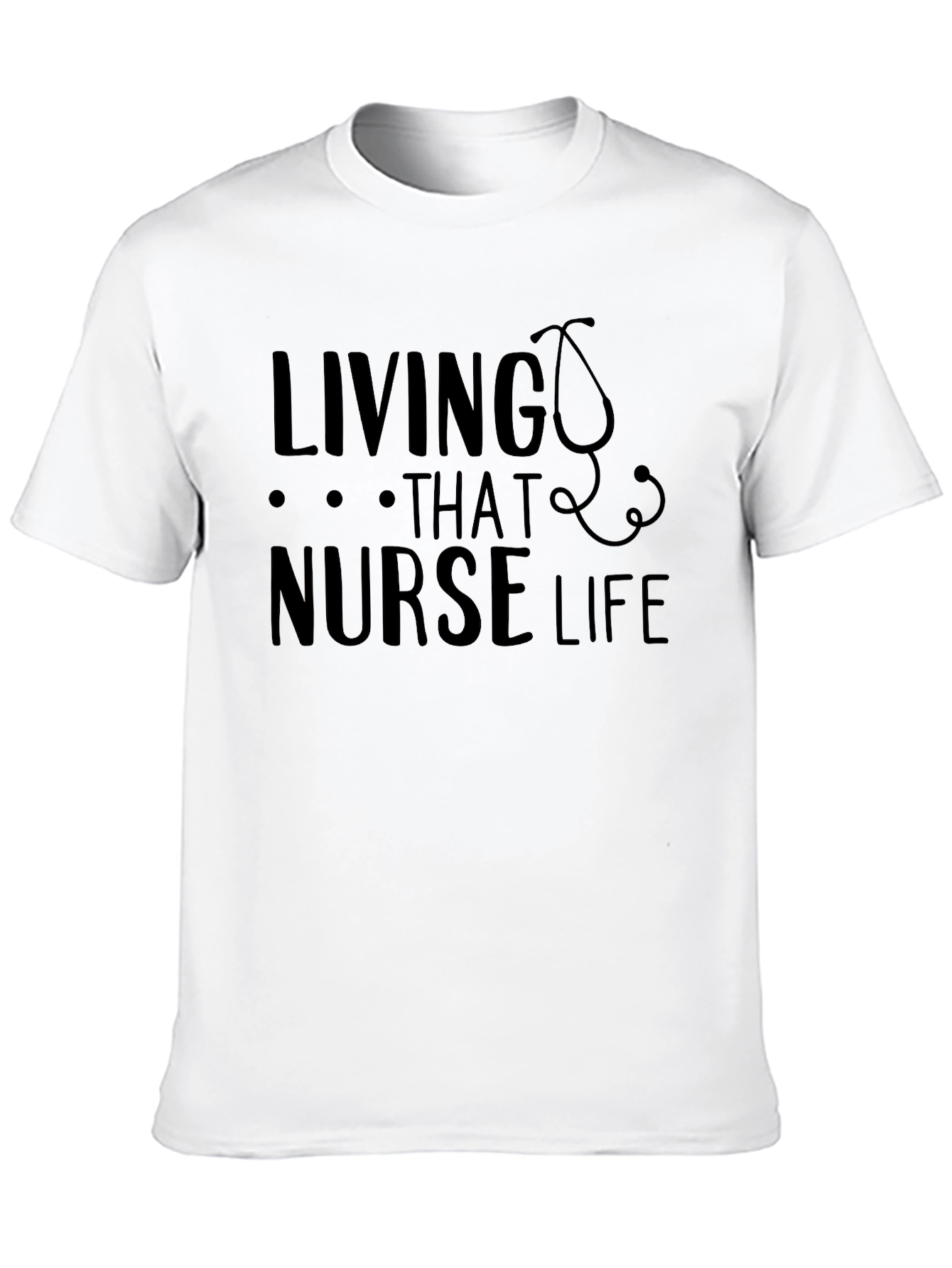 Black Living That Nurse Life Graphic Tee view 10