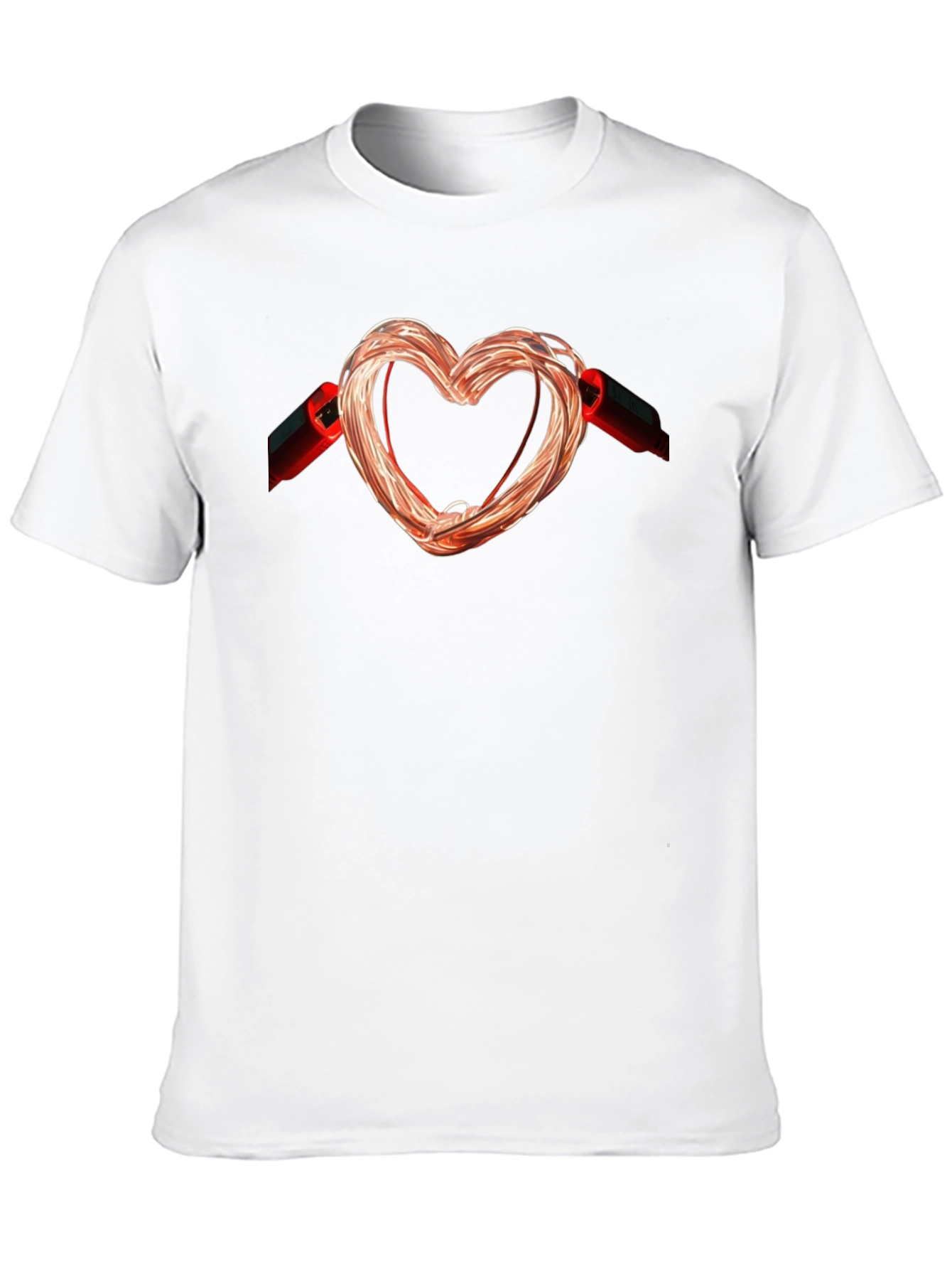 Heart Shaped Wire T-Shirt - Express Your Love - 10