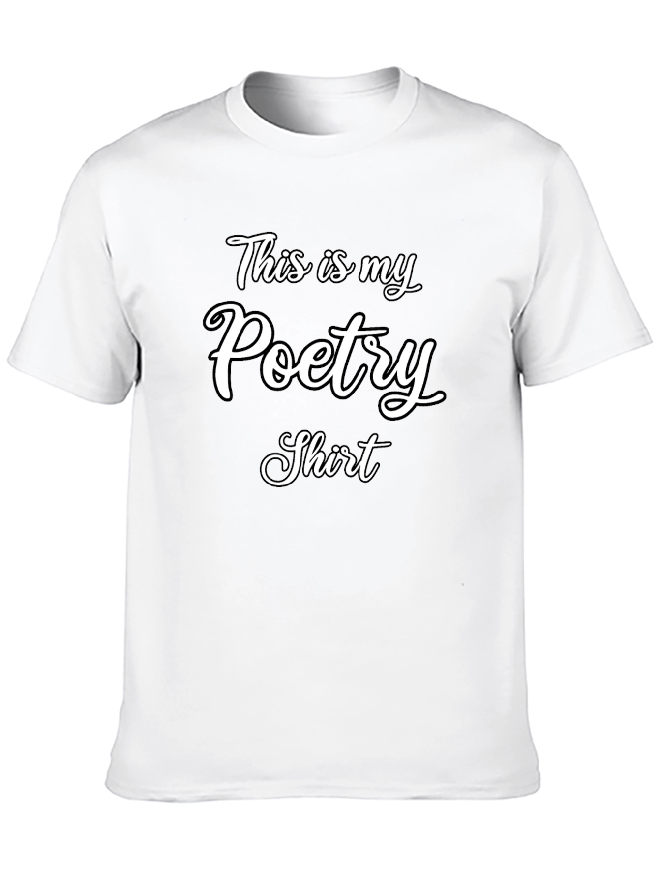 Black Poetry T-Shirt - Funny Literary Tee view 10