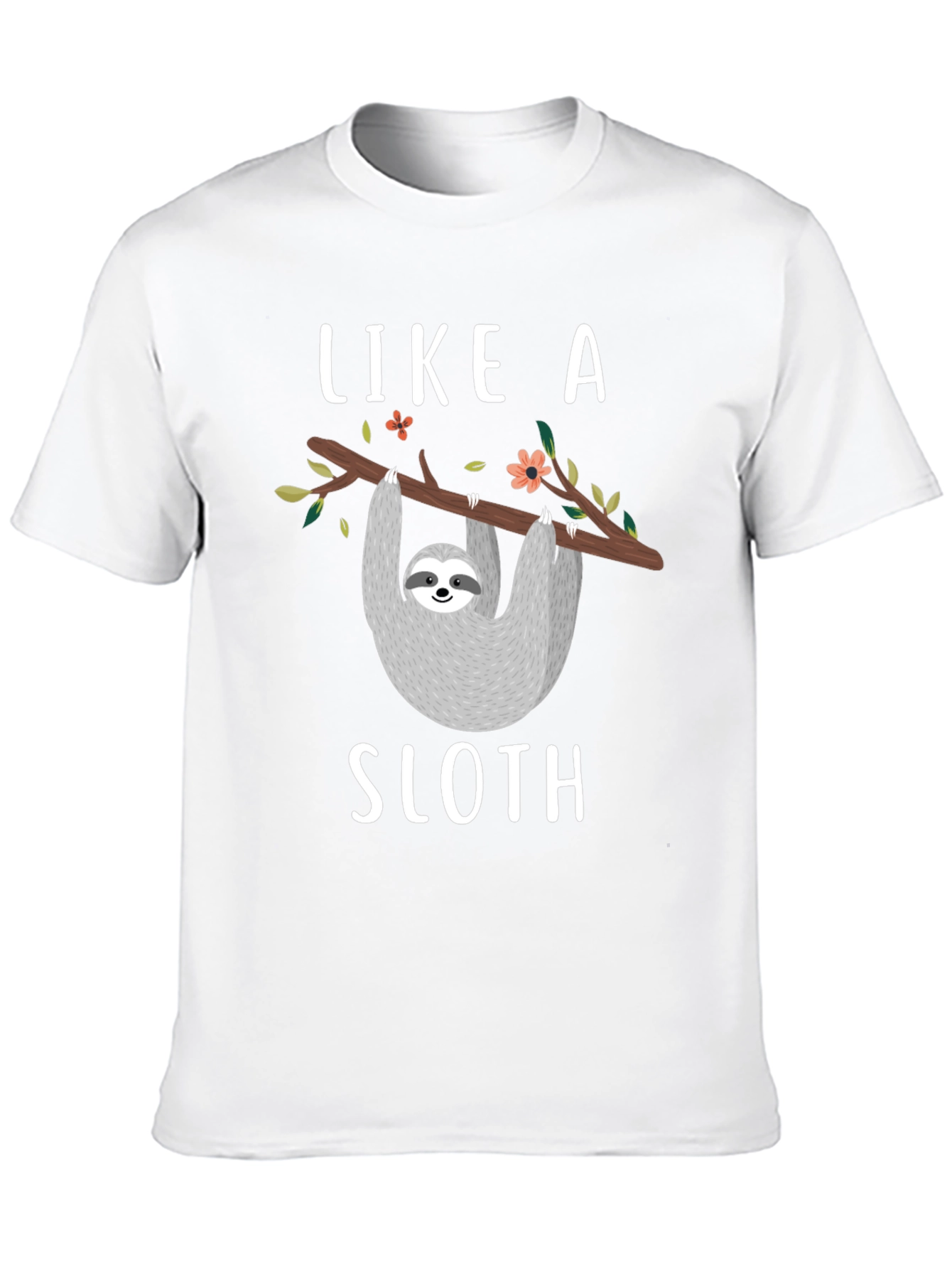 Black Like a Sloth T-Shirt - Funny Animal Tee view 10