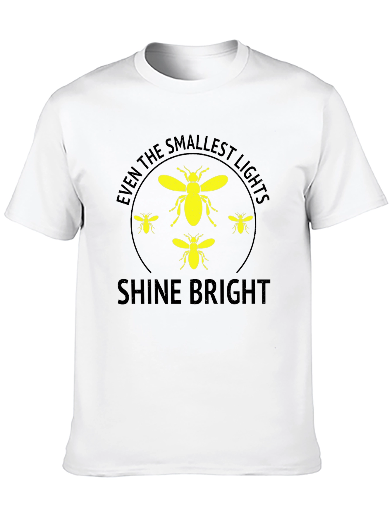 Black Shine Bright Firefly Graphic T-Shirt view 10