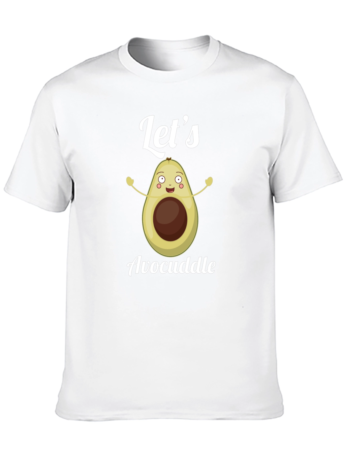 Black Avocuddle T-Shirt: Let's Cuddle Avocado Tee view 10