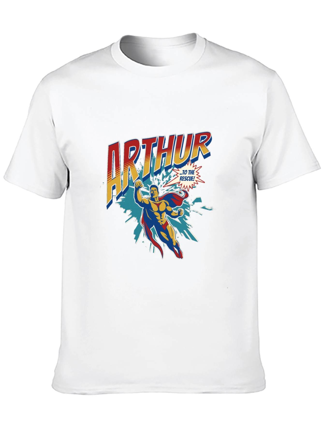 Black Arthur Superhero Graphic Tee - Bold & Stylish view 10