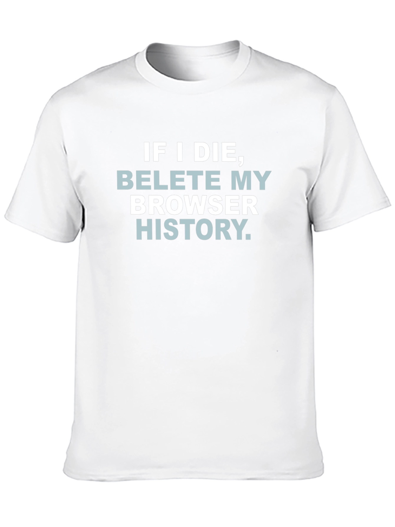 Black Delete Browser History Graphic Tee view 10