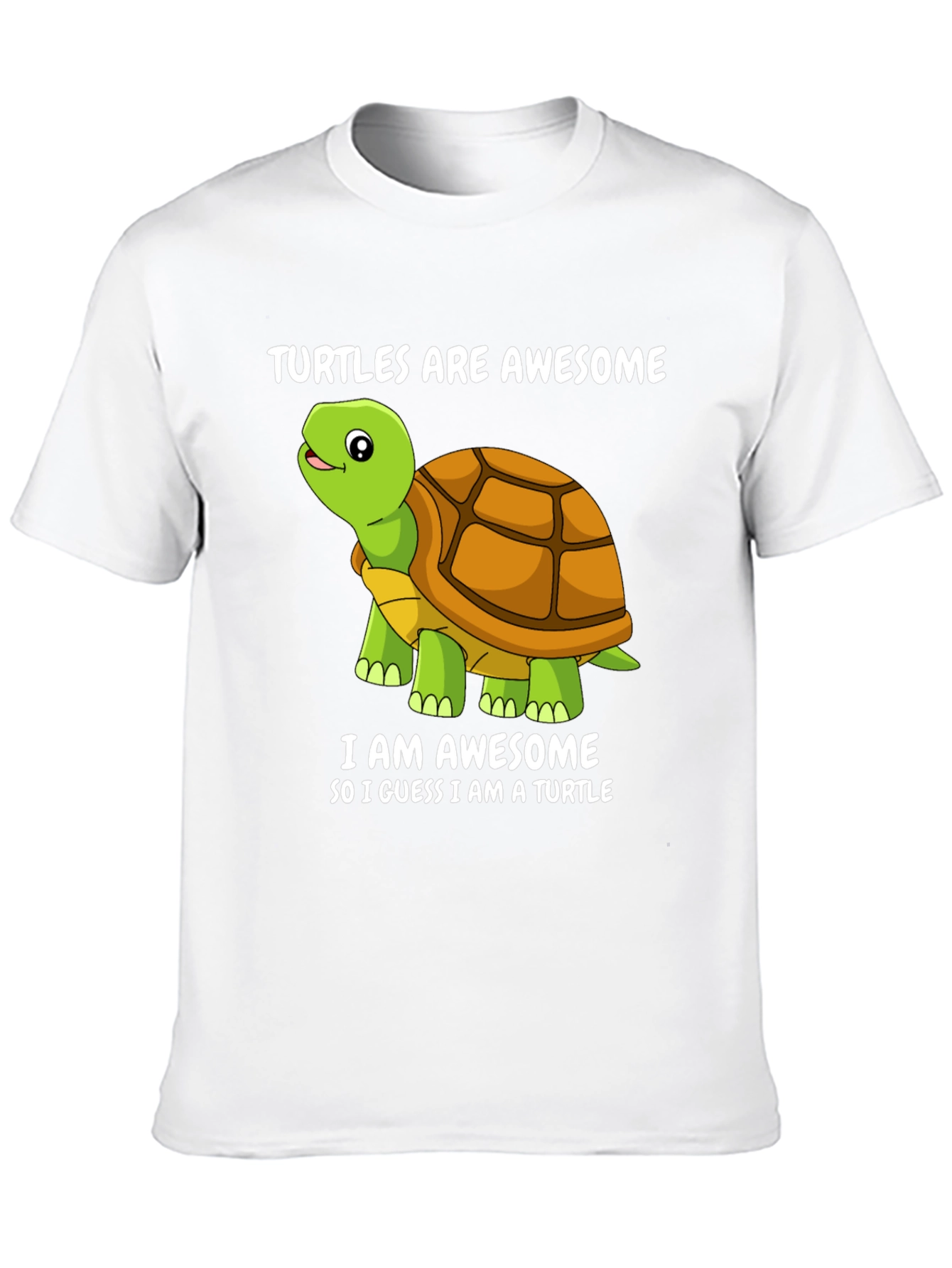 Black Awesome Turtles T-Shirt - Funny Cartoon Turtle Tee view 10