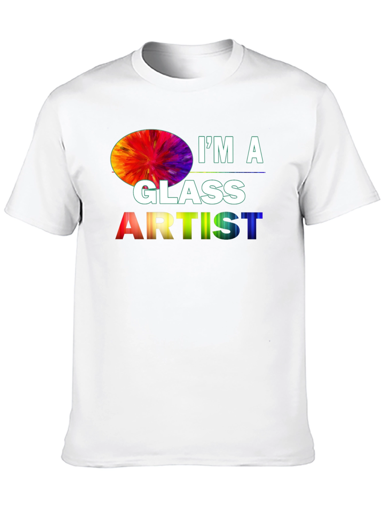 Black I'm a Glass Artist T-Shirt view 10