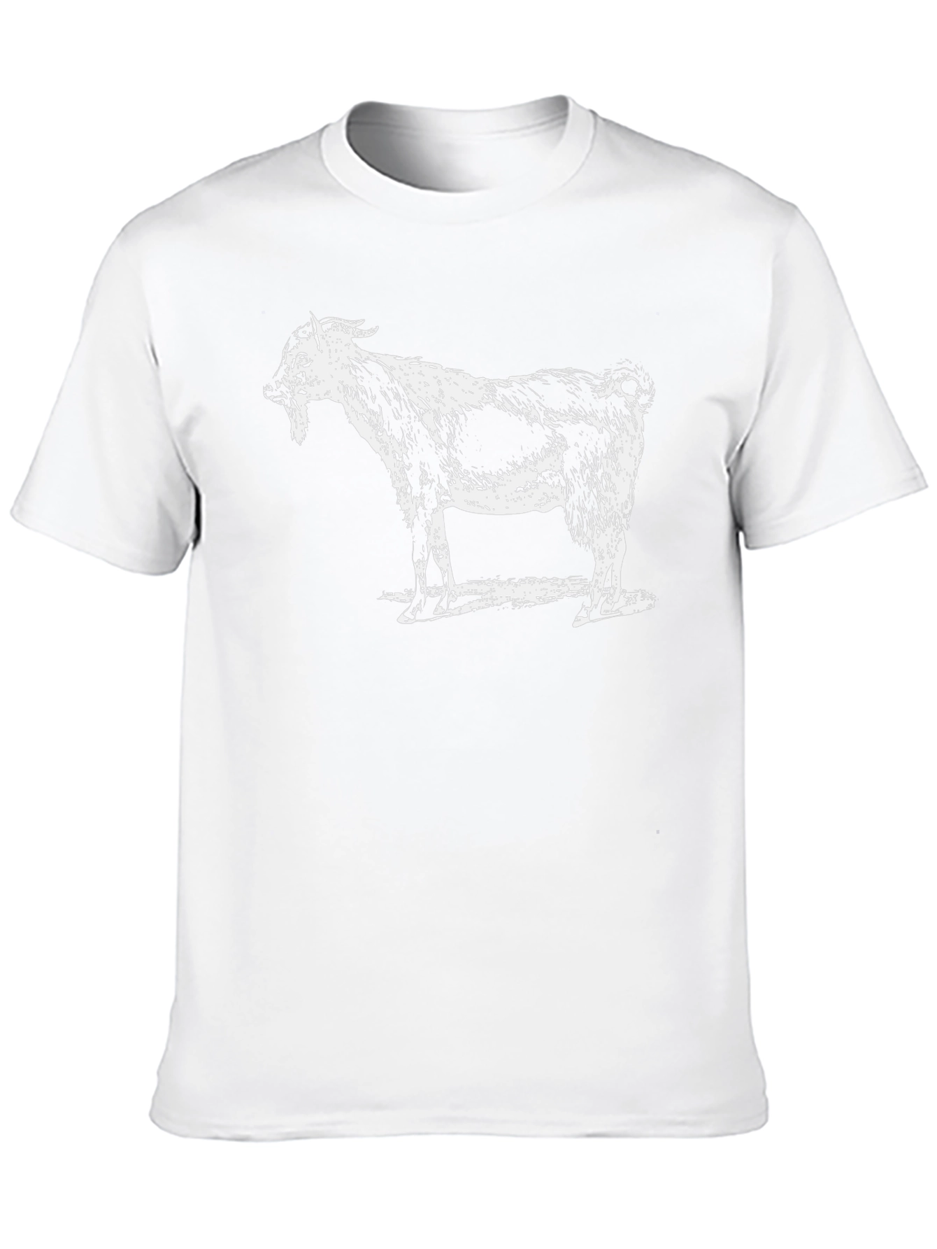 Black Goat Graphic T-Shirt - Black Crew Neck Tee view 10