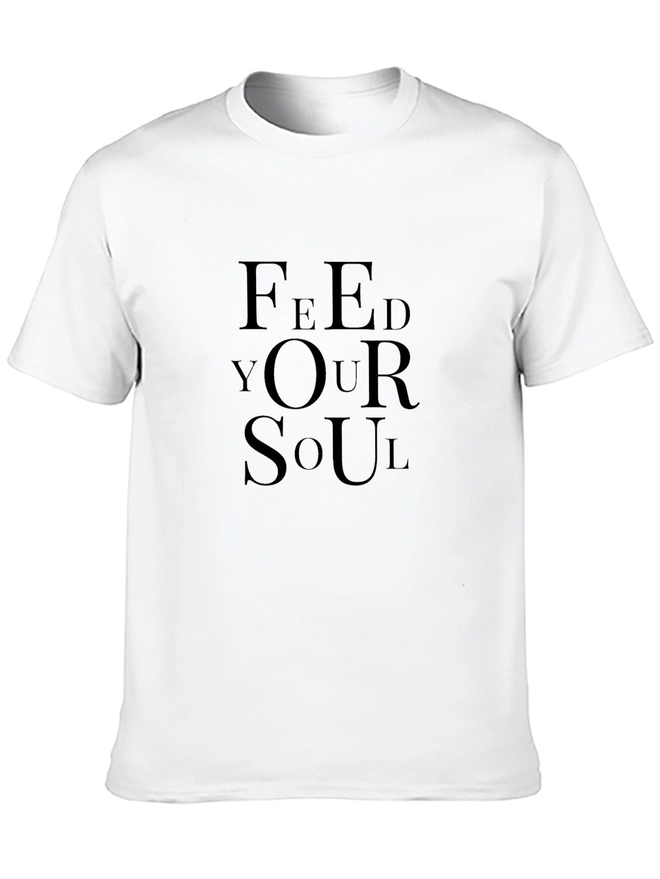 Black Feed Your Soul Black Graphic T-Shirt view 10