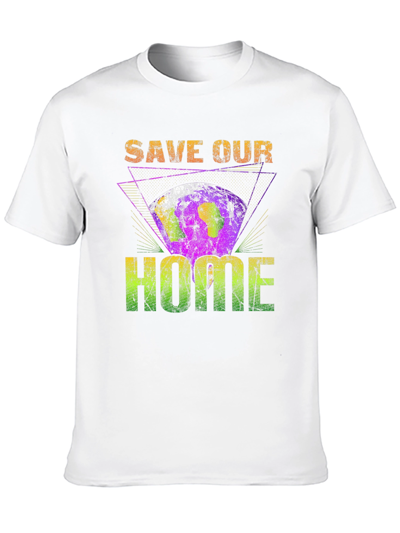 Black Save Our Home Earth Graphic T-Shirt view 10