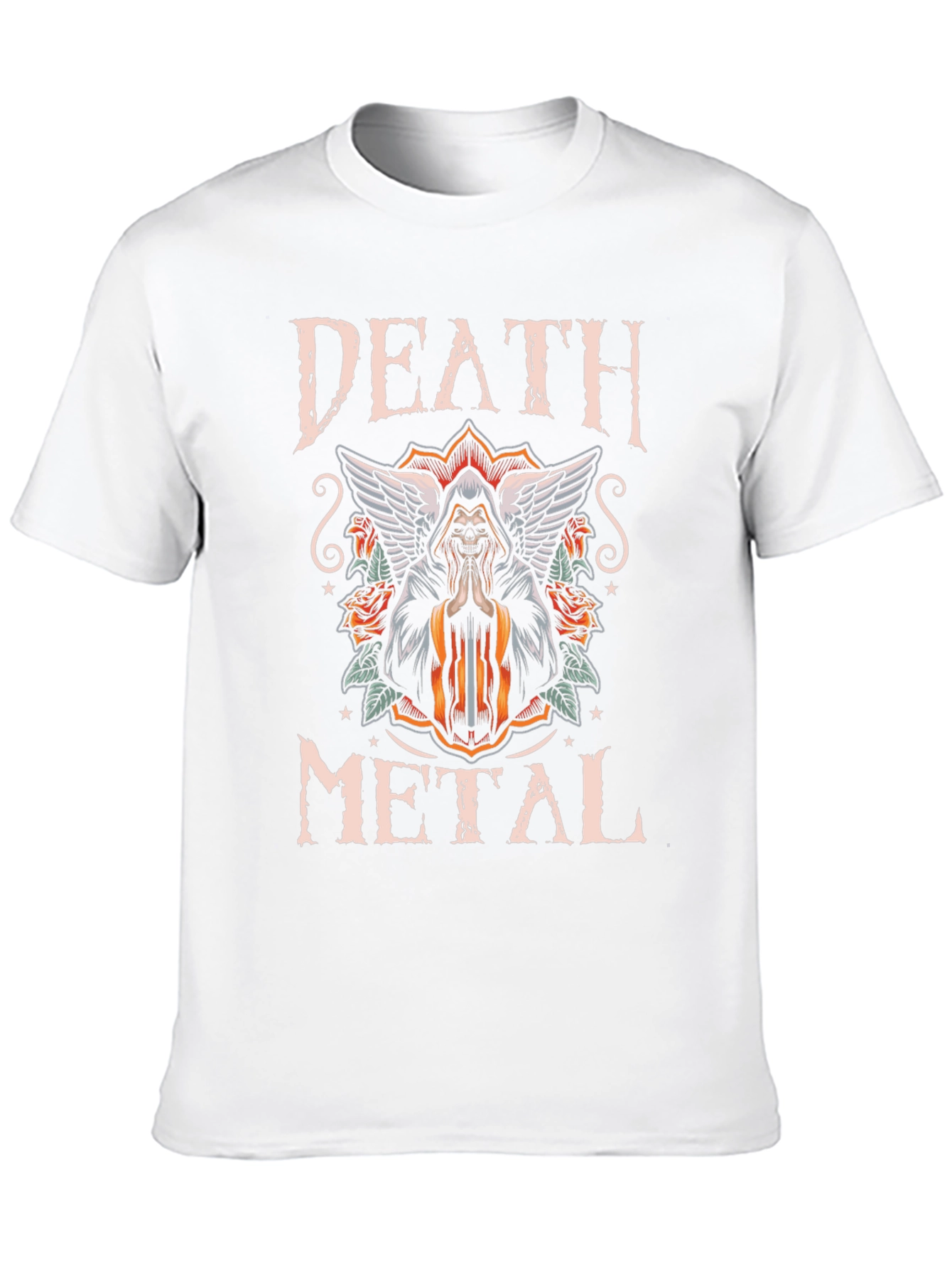 Black Death Metal Graphic T-Shirt view 10