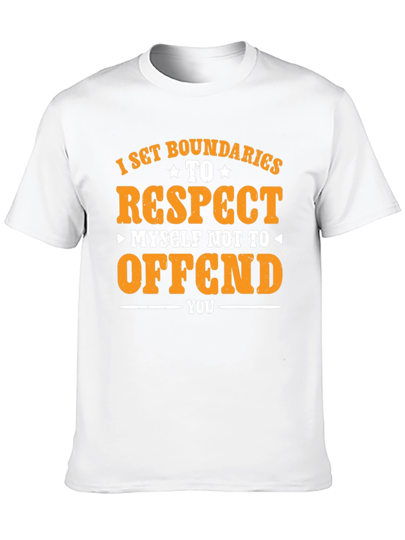Black Boundaries Respect Graphic Tee view 10