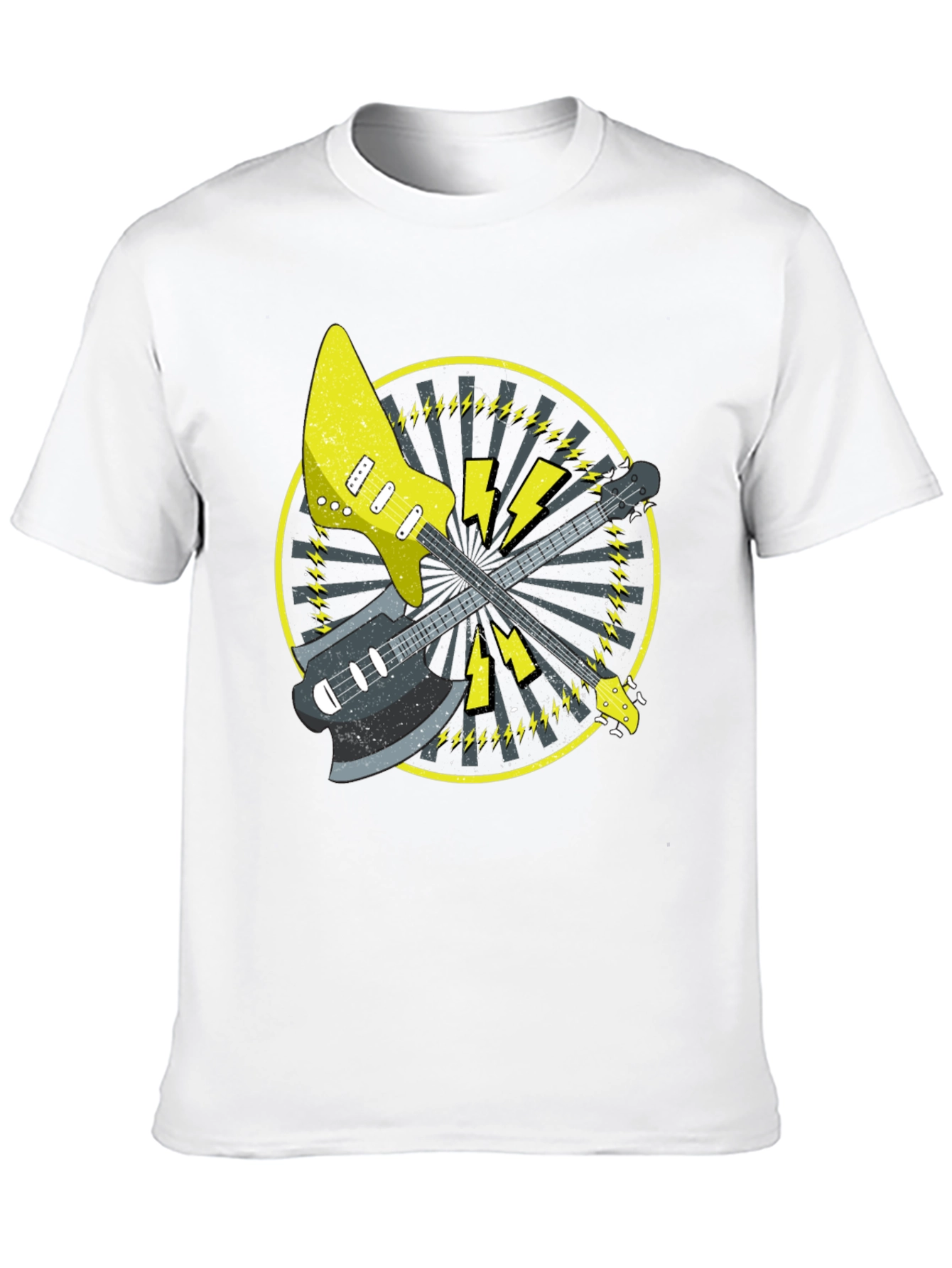 Electric Guitar Graphic Tee - Rock Music Style - 10