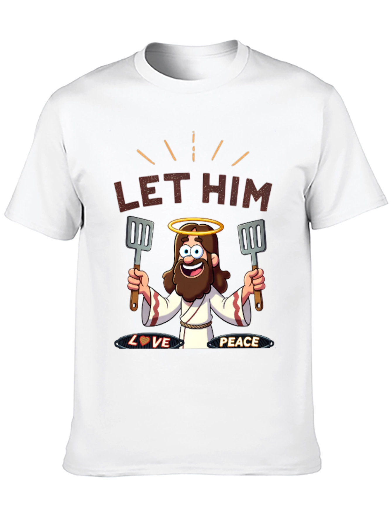 Black Let Him Cook T-Shirt - Novelty Graphic Tee view 10