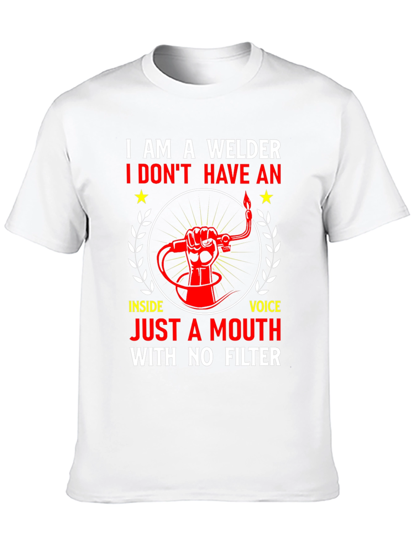 Black Welder T-Shirt - No Filter, Funny Quote view 10