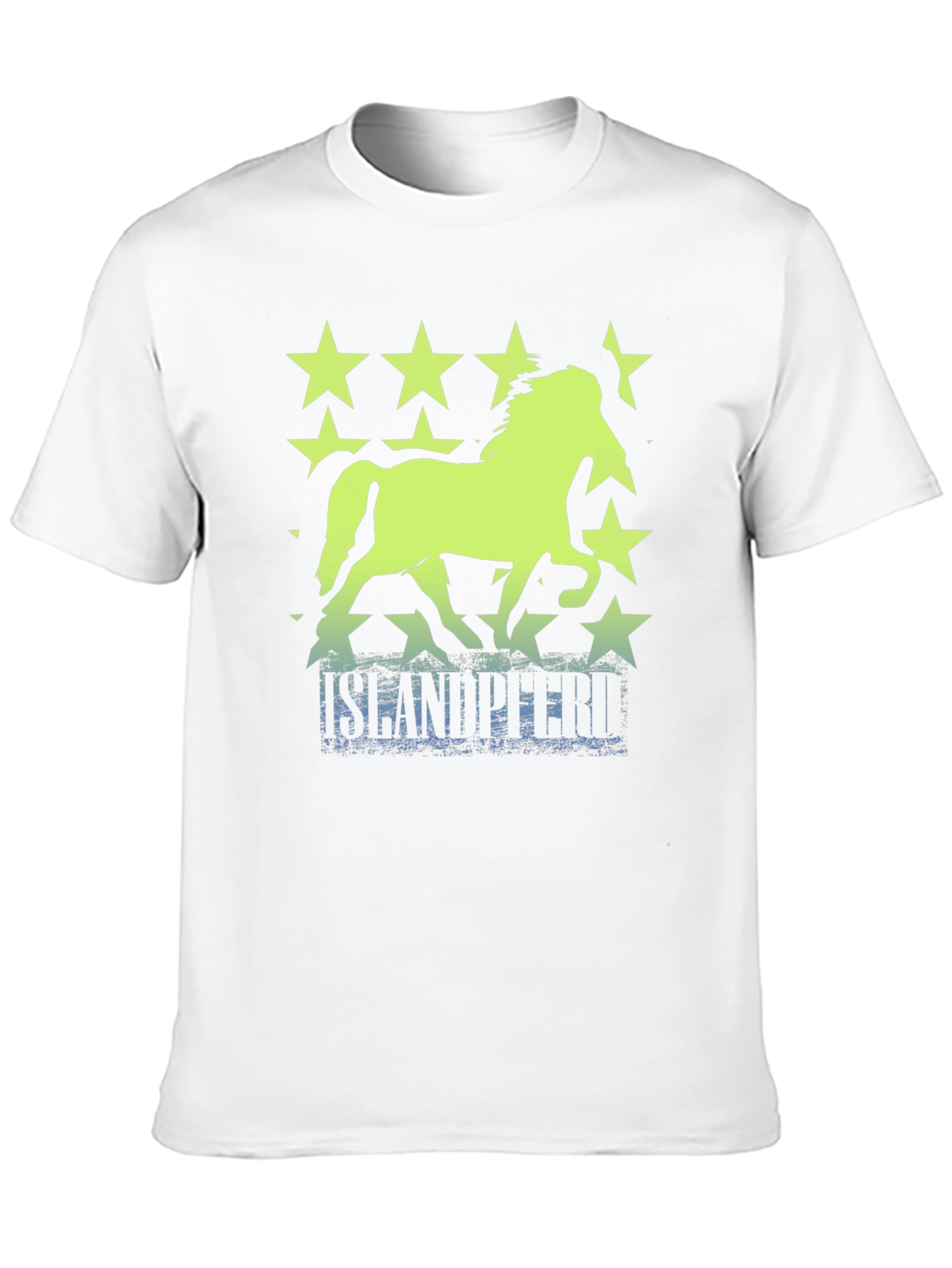 Black Icelandic Horse Stars T-Shirt view 10