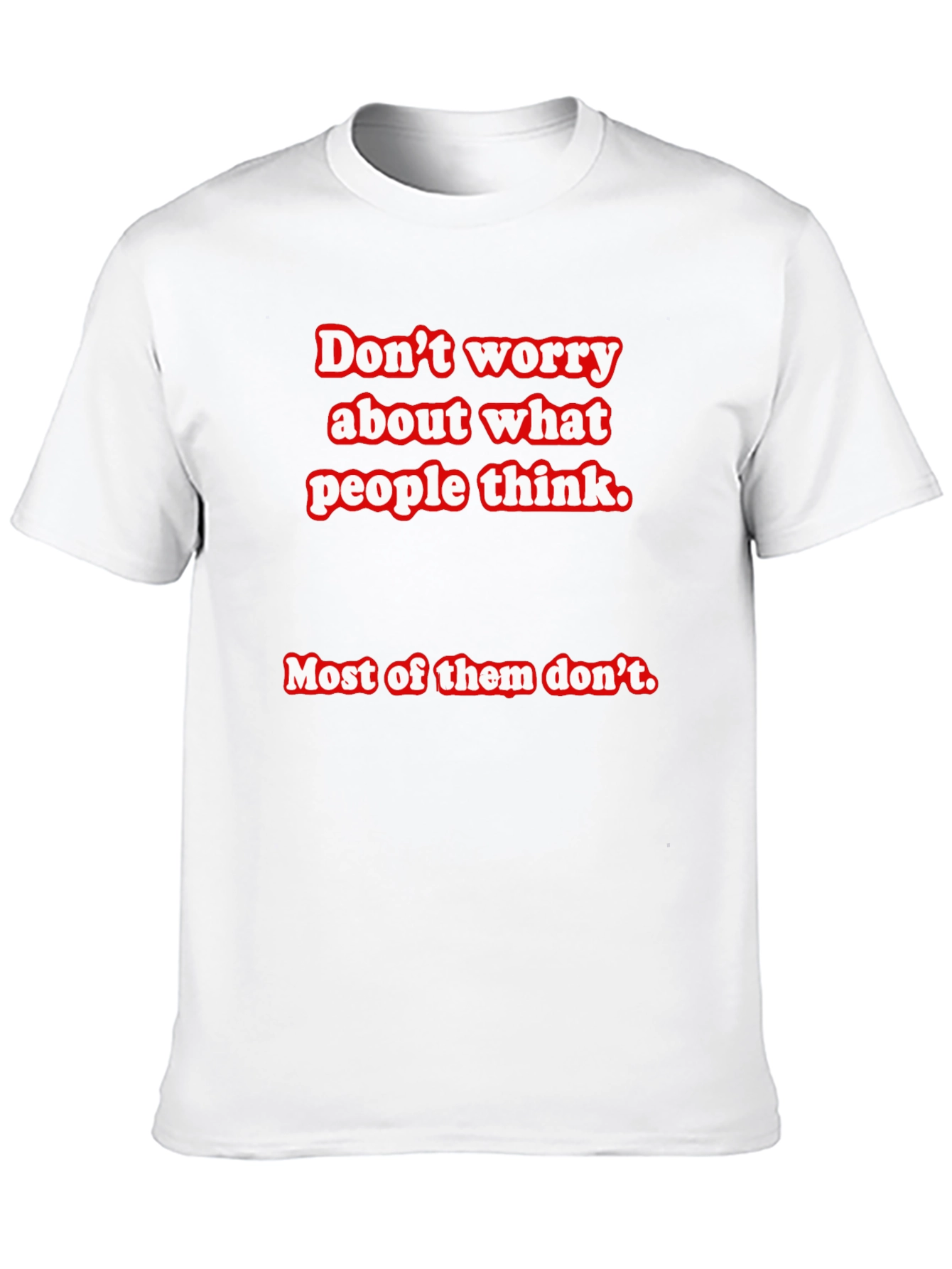 Black Don't Worry Slogan Graphic Tee - Comfort Fit view 10